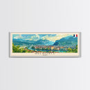 Grenoble France Travel Print Wall Art, Panoramic City Art, Travel Art, Wall Decor, Vacation Gift, Framed Canvas Print Or Metal Art