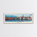 Irkutsk Russia Wall Art, Panoramic Travel Poster, Panoramic Framed Canvas Print, City Wall Art, Wall Hanging Home Decor, Travel Art