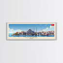 Istanbul Turkey Travel Print Wall Art, Panoramic City Art, Travel Art, Wall Decor, Vacation Gift, Framed Canvas Print Or Metal Art