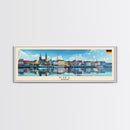 Kielce Poland Wall Art, Panoramic Travel Poster, Panoramic Framed Canvas Print, City Wall Art, Wall Hanging Home Decor, Travel Art