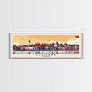 Klaipda Lithuania Wall Art, Panoramic Travel Poster, Panoramic Framed Canvas Print, City Wall Art, Wall Hanging Home Decor, Travel Art