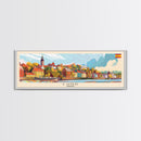 Lund Sweden Travel Print Wall Art, Panoramic City Art, Travel Art, Wall Decor, Vacation Gift, Framed Canvas Print Or Metal Art