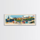 Luxembourg Luxembourg Panoramic Travel Poster, Framed Canvas Print or Metal Wall Art, Travel Art, Home Decor, Panoramic Painting, Midcentury Art