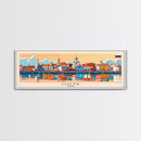 Omsk Russia Wall Art, Panoramic Travel Poster, Panoramic Framed Canvas Print, City Wall Art, Wall Hanging Home Decor, Travel Art