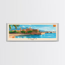 Palma Spain Travel Art, City Art, Framed Canvas Print or Metal Wall Art, Europe Travel Poster, Panoramic Wall Art, Extra Wide Wall Art