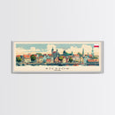 Rzeszow Poland Wall Art, Panoramic Travel Poster, Panoramic Framed Canvas Print, City Wall Art, Wall Hanging Home Decor, Travel Art