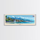 Sochi Russia Panoramic Travel Poster, Framed Canvas Print or Metal Wall Art, Travel Art, Home Decor, Panoramic Painting, Midcentury Art