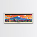 Yerevan Armenia Travel Art, City Art, Framed Canvas Print or Metal Wall Art, Europe Travel Poster, Panoramic Wall Art, Extra Wide Wall Art