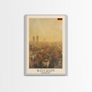 Bochum Germany Travel Poster Framed Canvas Print, Wall Art, Home Decor, Travel Print, Autumn Scene, Modern Art, Original Art