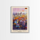 Khmelnytskyi Ukraine Cityscape, Framed Canvas Print, Travel Poster, Wall Art, Home Decor, Living Room Decoration, Ukrainian Urban Art