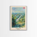 Kirov Russia Winter Landscape, Framed Canvas Print, Travel Poster, Wall Art, Home Decor, Living Room Decoration, Russian Urban Art