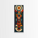 Retro Art Deco Geometric Patterns Wall Art Framed Canvas Print, Scifi / Science Fiction Decor