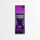 Abstract Mine Cart Framed Canvas Print custom car painting industrial decor rustic art moody art blotter art unique wall art extra wide art