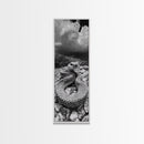 Rattlesnake Desert Art, Framed Canvas Print, southwest wall art, rustic decor, moody art, wildlife photography, cowboy aesthetic, gift idea