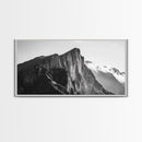 Dramatic Mountain Ridge, smoky mountain art, landscape painting, moody art, wabi sabi art, vertical wall art, minimalist art, canvas print