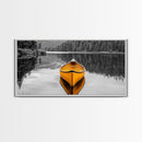 Reflections of Nature, lake Tahoe art, pine tree art, landscape painting, nature wall art, extra wide art, panoramic art, Canvas Print