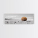 Tumbleweed, Desert Landscape, Southwest Wall Art, Minimalist Art, Extra Wide Art, Panoramic Art, Framed Canvas Print, Wabi Sabi Art