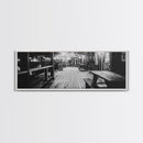 Old Wooden Dock, Moody Art, Canvas Print, Coastal Decor, Rustic Wall Art, Wabi Sabi Art, Extra Wide Art, Nautical Wall Art