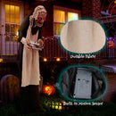 5.2 Feet Halloween Animated Standing Greeter Old Lady with Candy Dish by LJGDeals