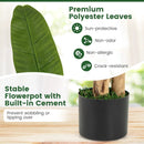 5.3 Feet Tall Bird of Paradise Artificial Plant Faux Banana Leaf Tree by LJGDeals