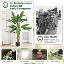 5.3 Feet Tall Bird of Paradise Artificial Plant Faux Banana Leaf Tree by LJGDeals
