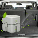 5.3 Gallon Portable Travel Toilet with Piston Pump Flush by LJGDeals