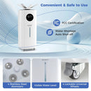 5.5Gal Humidifier with 360¬∞ Nozzles and Wheels for Large Room-White by LJGDeals
