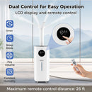 5.5Gal Humidifier with 360¬∞ Nozzles and Wheels for Large Room-White by LJGDeals