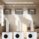 5.5Gal Humidifier with 360¬∞ Nozzles and Wheels for Large Room-White by LJGDeals