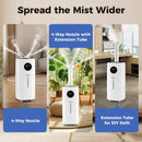 5.5Gal Humidifier with 360¬∞ Nozzles and Wheels for Large Room-White by LJGDeals