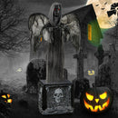 5.5ft Halloween Animatronic Decoration with Light Up Eyes and Shaking Wings by LJGDeals