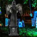 5.5ft Halloween Animatronic Decoration with Light Up Eyes and Shaking Wings by LJGDeals