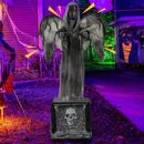 5.5ft Halloween Animatronic Decoration with Light Up Eyes and Shaking Wings by LJGDeals