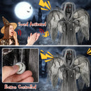 5.5ft Halloween Animatronic Decoration with Light Up Eyes and Shaking Wings by LJGDeals