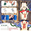 5.6 Feet Lighted Stacked Snowmen Christmas Decoration by LJGDeals