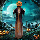 5.6 Feet Halloween Animated Standing Pumpkin Scarecrow by LJGDeals