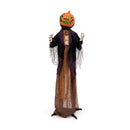 5.6 Feet Halloween Animated Standing Pumpkin Scarecrow by LJGDeals