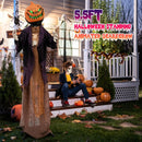 5.6 Feet Halloween Animated Standing Pumpkin Scarecrow by LJGDeals