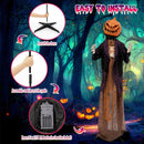 5.6 Feet Halloween Animated Standing Pumpkin Scarecrow by LJGDeals