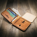 Badge Bifold Wallet by Bull Sheath Leather
