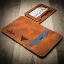 Minimalist Badge Wallet by Bull Sheath Leather