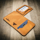 Minimalist Badge Wallet by Bull Sheath Leather