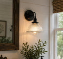 Glass Wall Sconce Light Fixture Factory Holophane Shade