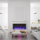 Amantii Tru-View XL XT 72 Inch Indoor Outdoor 3 Sided Electric Fireplace