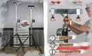 GRIFFIN Crank Lighting Truss Stands - T Adapter Bar & DJ Booth Trussing System for Light Cans & Speakers - Pro-Audio Stage Platform Hardware Package by GeekStands.com
