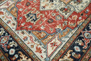6x9 LoomBloom Ivory, Red Hand Knotted 100% Wool Turkish Oushak Arts & Crafts Oriental Area Rug