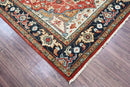 6x9 LoomBloom Ivory, Red Hand Knotted 100% Wool Turkish Oushak Arts & Crafts Oriental Area Rug