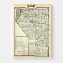 Vintage Map of St. Clair County, Illinois 1876
