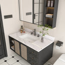 Bianco Carrara Venato Elegant Marble Vanity Top, Bathroom Vanity With Undermount Sink, Sintered Stone by HouseOfZazla