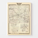 Vintage Map of Perry County, Illinois 1876